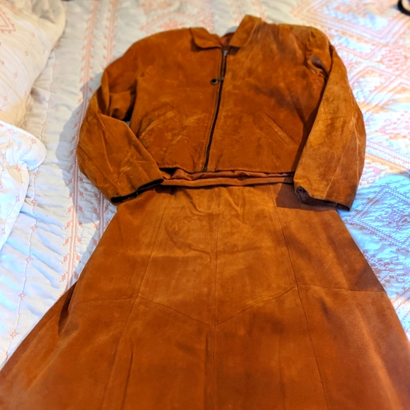 Vintage Leather 2 piece set - Picture 1 of 10